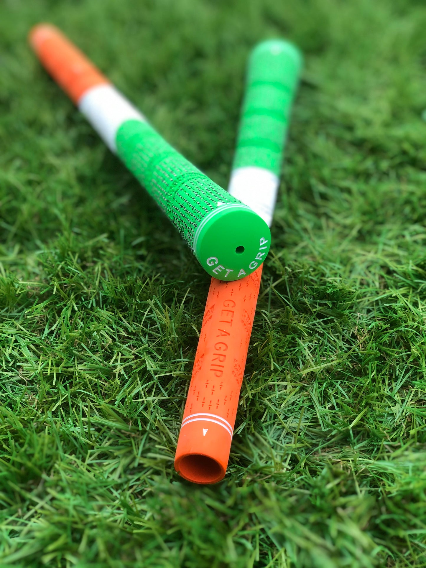 Green, White & Gold Golf Grip