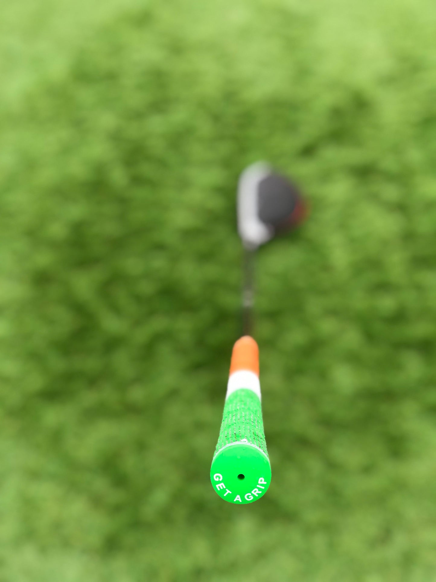 Green, White & Gold Golf Grip